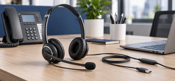 Auriculares para Call Center con Cable