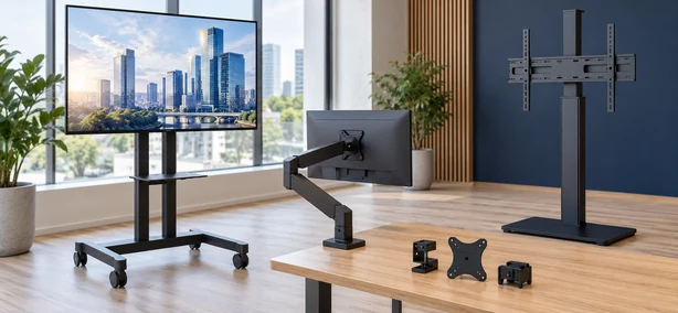 Fijaciones, Soportes, Tótems Para TV y Pantalla Cartelería Digital