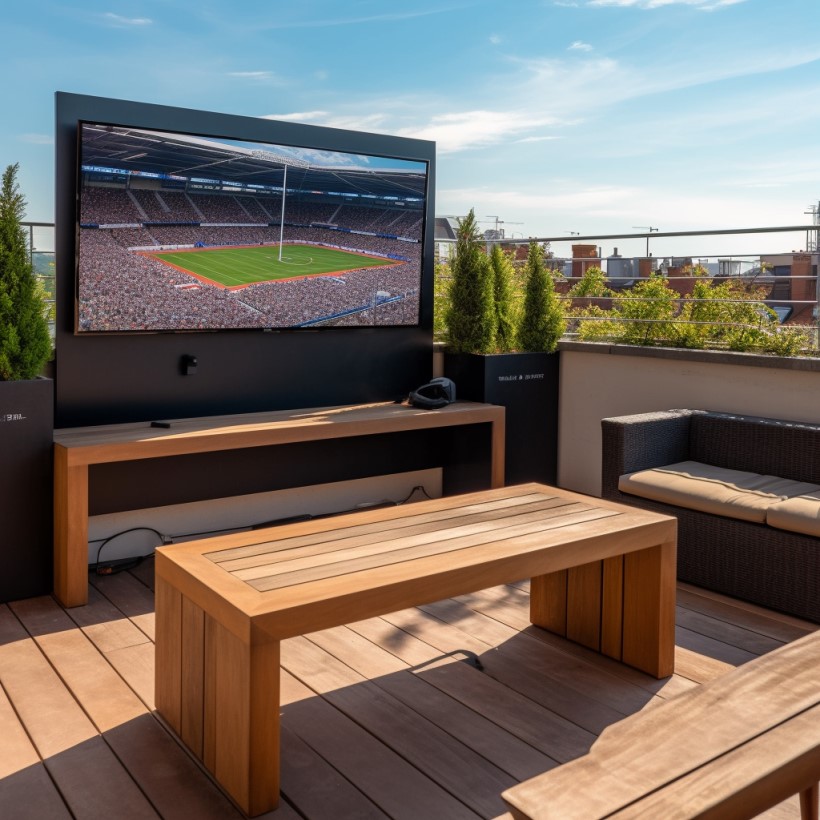 Pantalla al aire libre