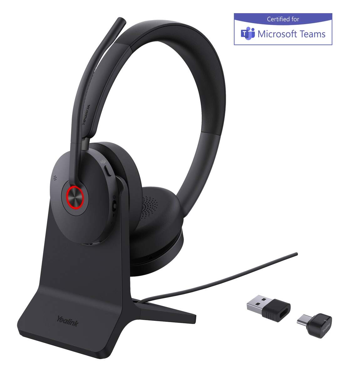 Product Image for Yealink BH74 Teams con soporte de carga USB-C/A - Auriculares Telefonicos