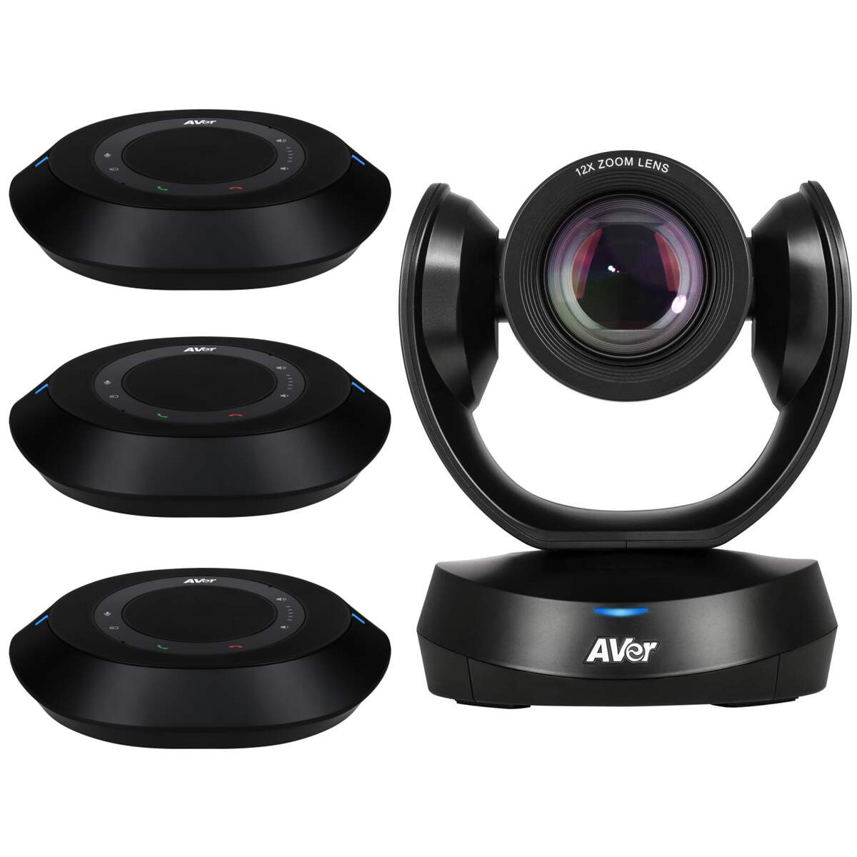 Product Image for AVer VC520 Pro 3 + 2 Speakerphones de Extensión - Kit de Videoconferencia - Sistema de Videoconferencia