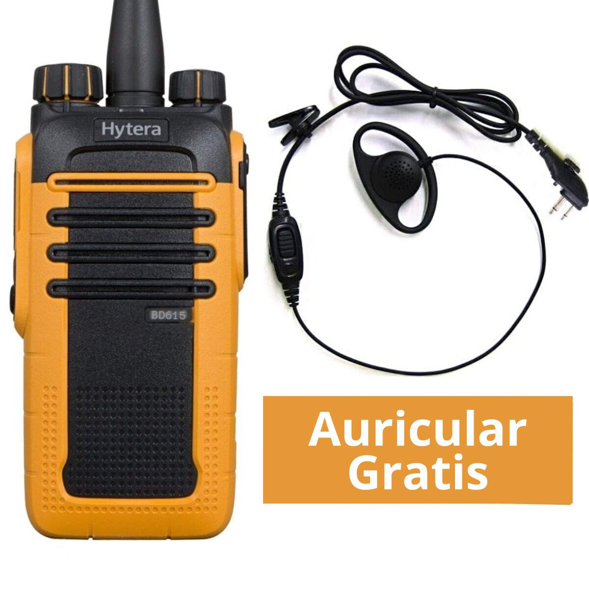 Product Image for Hytera BD615 UHF + Auricular Gratuito - Walkie Talkie Con Licencia