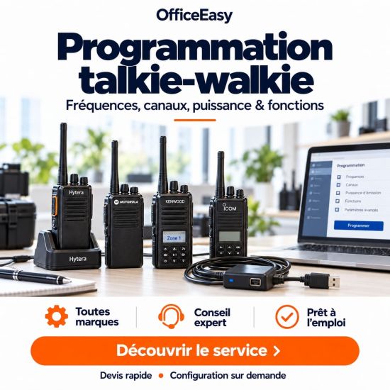 programmation de talkie walkie