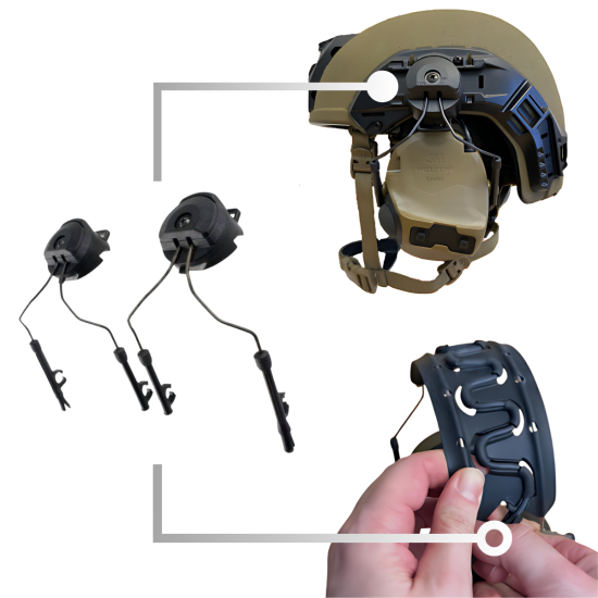 Peltor ComTac III - Auriculares de protección auditiva, color marrón