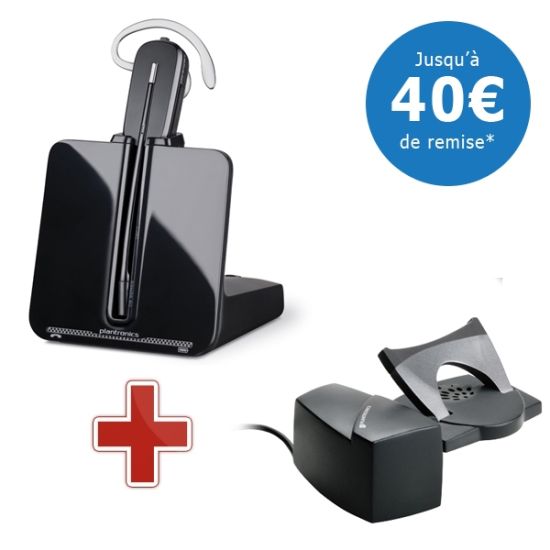 Auricular telefónico Plantronics CS540 + palanca HL10