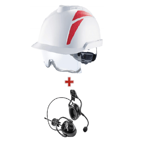 Casco de obra MSA VGARD 930 + Orejera leftRight Wireless World