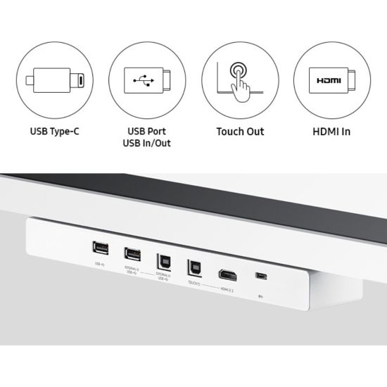 conectividad frontal Samsung Flip Pro 5 WMFX