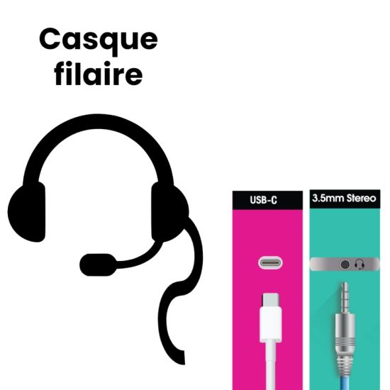 USB-C con cable Jack 3.5mm