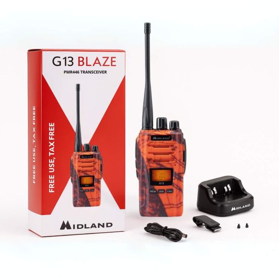 Midland G13 Blaze, unboxing, what in the box