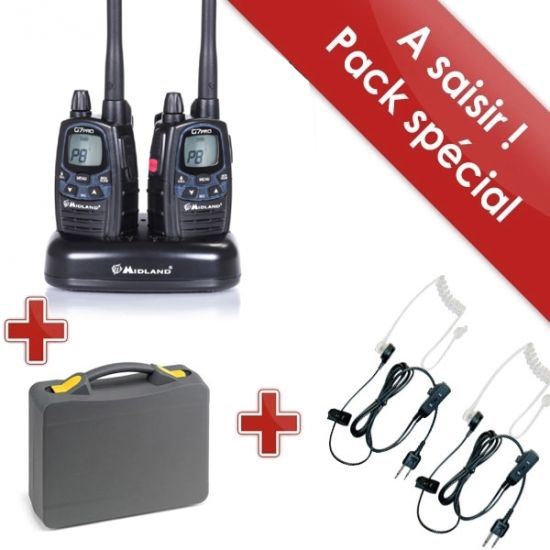 Pack Midland G7 + bodyguard + maletín