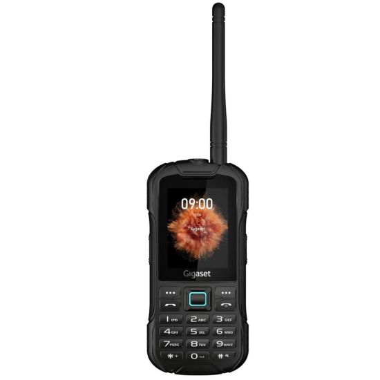 Vue face, GLX8 Active, téléphone avec antenne PMR446