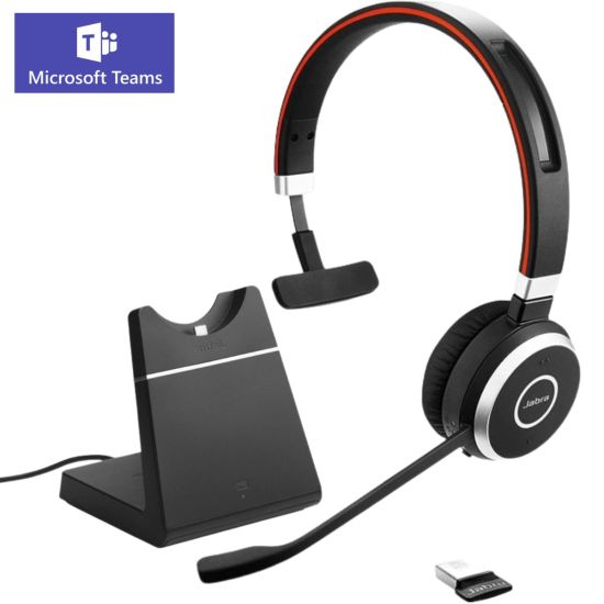 Jabra Evolve 65 MS Mono con base de carga y dongle USB