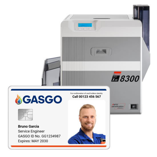 Impresora de tarjetas PVC con chip Matica 8300