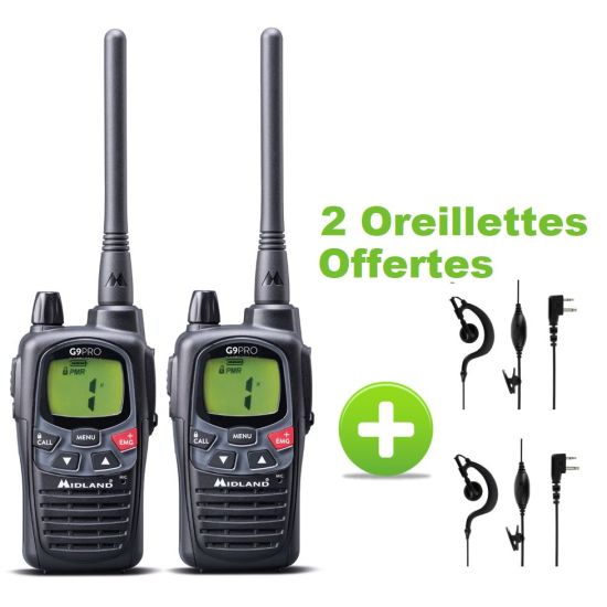 Pack de 2 Midland G9 Pro
