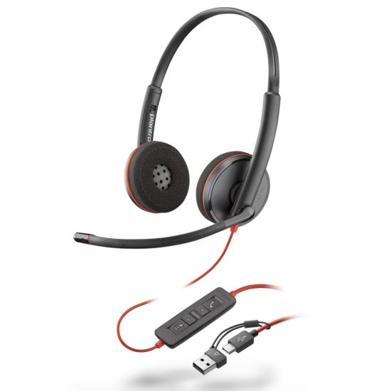 Casque Plantronics Blackwire 3220 - casque USB-C/A