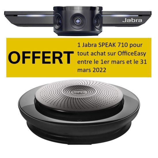 1 Jabra SPEAK 710 ofrecido por cada compra en OfficeEasy