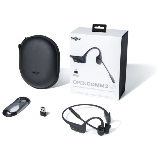 イヤホン SHOKZ OpenComm2 UC(USB-A) Black C110 Shokz OPENCOMM2 UC | Auriculares Bluetooth | C110