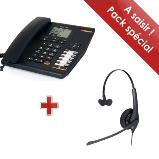 Pack Alcatel Temporis 880 + auriculares Jabra Biz 1500 QD Mono