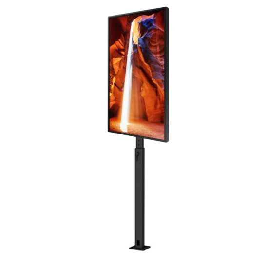 pantalla Samsung en vitrina soporte vertical