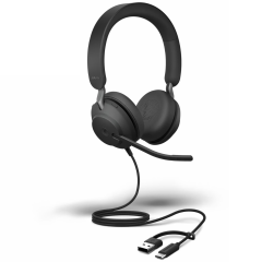 Jabra Evolve2 40 SE UC USB-C | 24189-989-799 | micro casque filaire