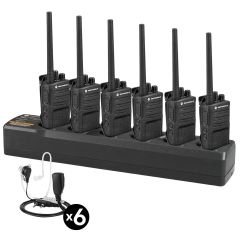 Paquete premium XT420 con cargador múltiple y auriculares bodyguard