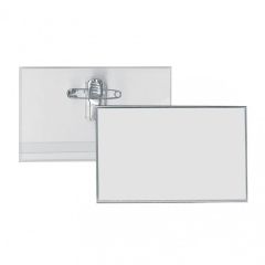 porte-nom 90x58 mm avec clip métal et épingle - 1456110