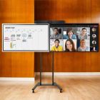 Pack Visio HP pantalla interactiva + pantalla pasiva - Soporte con ruedas
