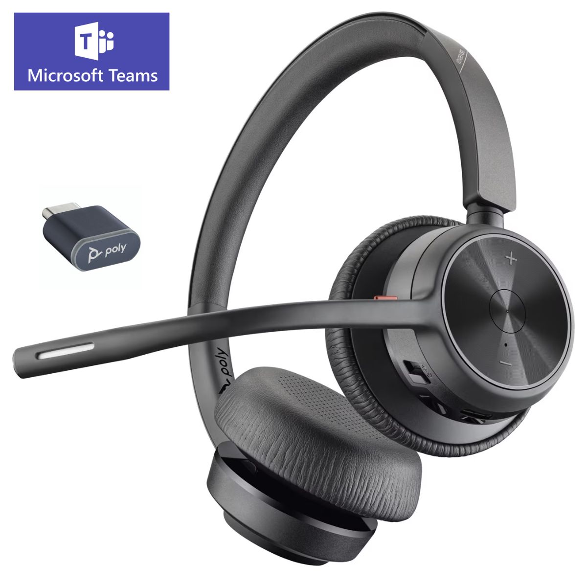 Product Image for Poly Voyager 4320 Teams con Dongle USB-C - Auriculares Telefonicos