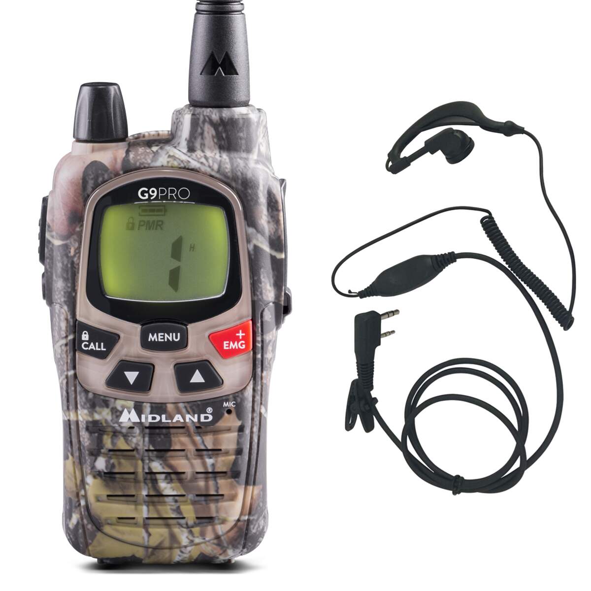 Product Image for Midland G9 Pro Camuflaje + 1 Auricular Confort - Walkie Talkie sin Licencia
