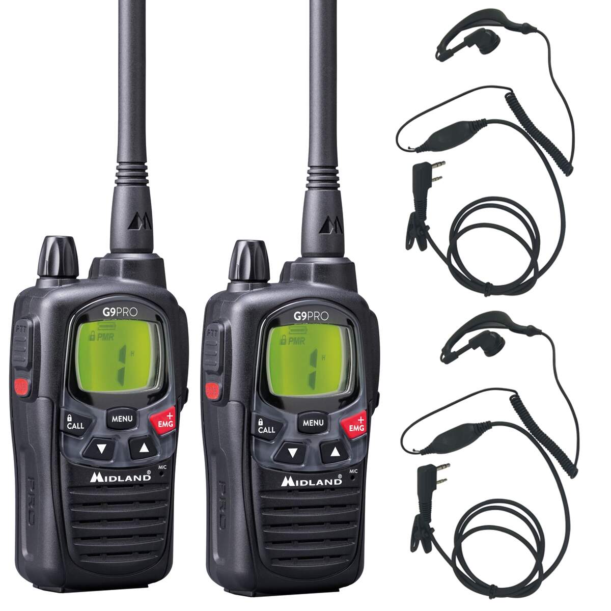 Product Image for Kit 2 G9 PRO Duo + 2 auriculares gratis - Walkie Talkie sin Licencia