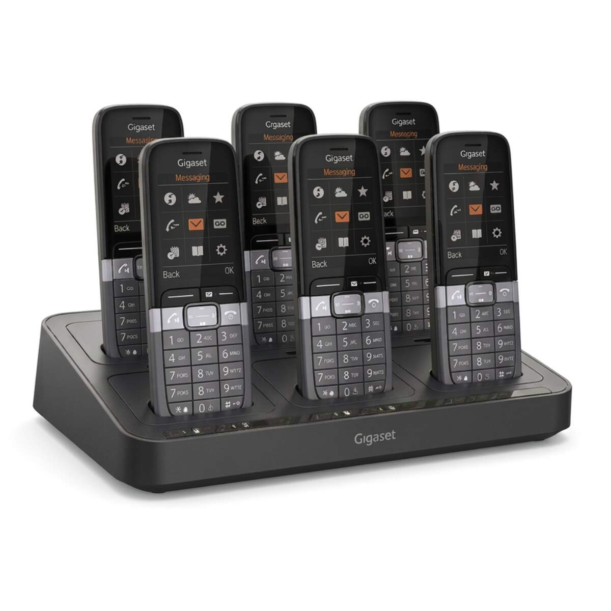 Product Image for Paquete de 6 teléfonos Gigaset SL850H Pro con Multicharger PRO - Teléfono DECT - Combinarse DECT