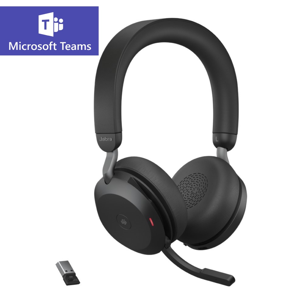 Product Image for Jabra Evolve2 75 MS Stereo con Dongle USB-A - Auriculares Telefonicos