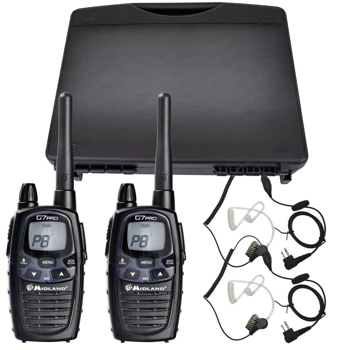 Product Image for Midland G7 Pro Kit Bodyguard + Maleta - Walkie Talkie sin Licencia