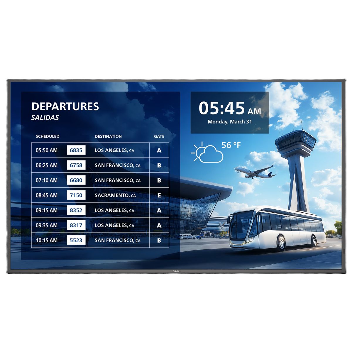 Product Image for Philips 65BDL6017P - Pantallas Profesionales - Pantalla Señalización Digital