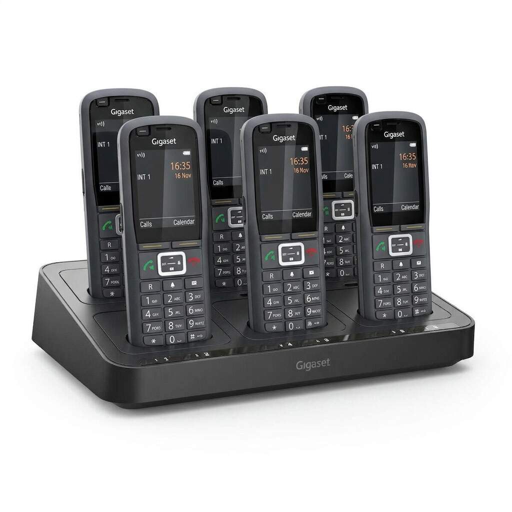Product Image for Pack de 6 teléfonos Gigaset R700H Pro con Multicharger PRO - Teléfono DECT - Combinarse DECT