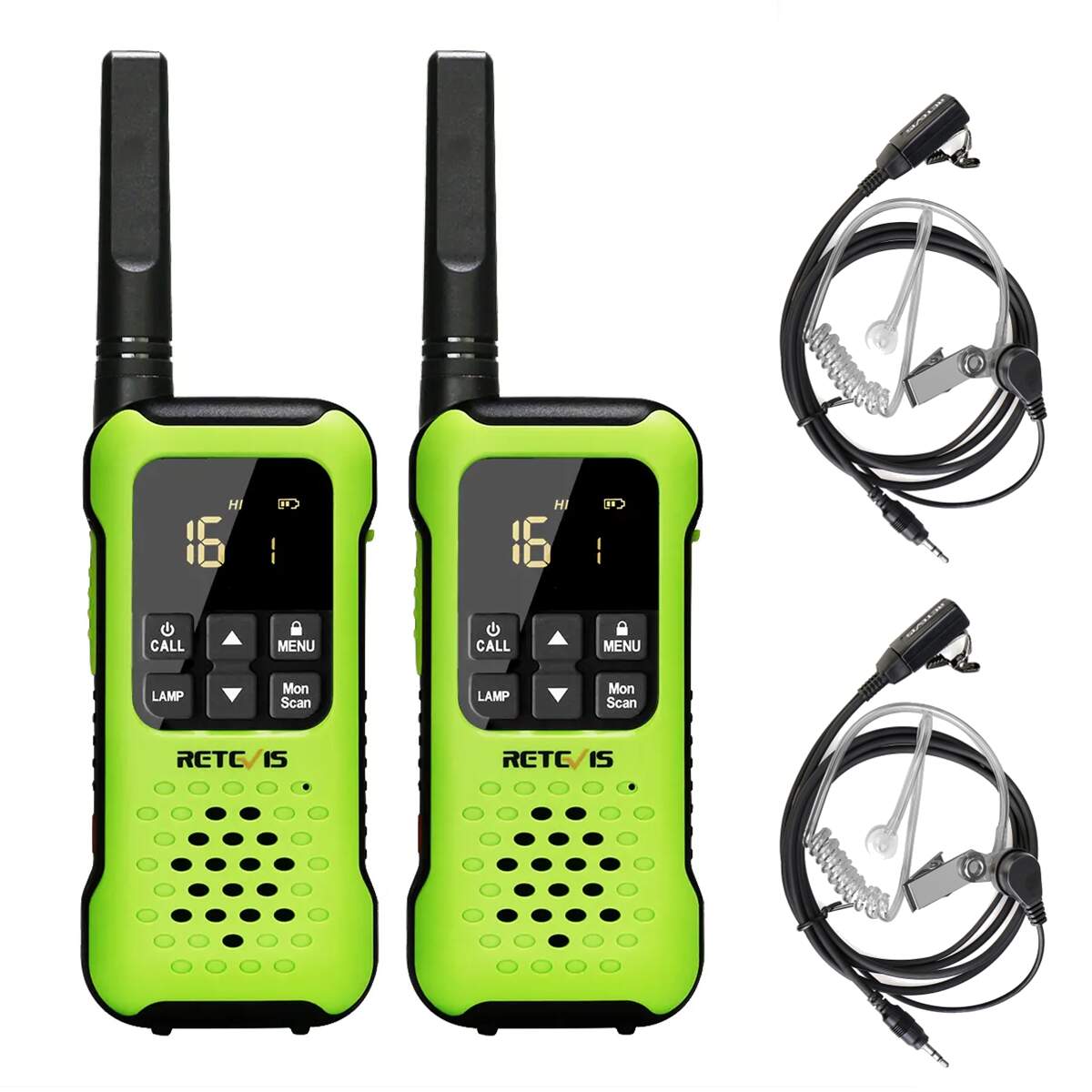 Product Image for Pack de 2 Retevis RT649P 2.0 + 2 Auriculares bodyguard - Walkie Talkie Profesional Retevis