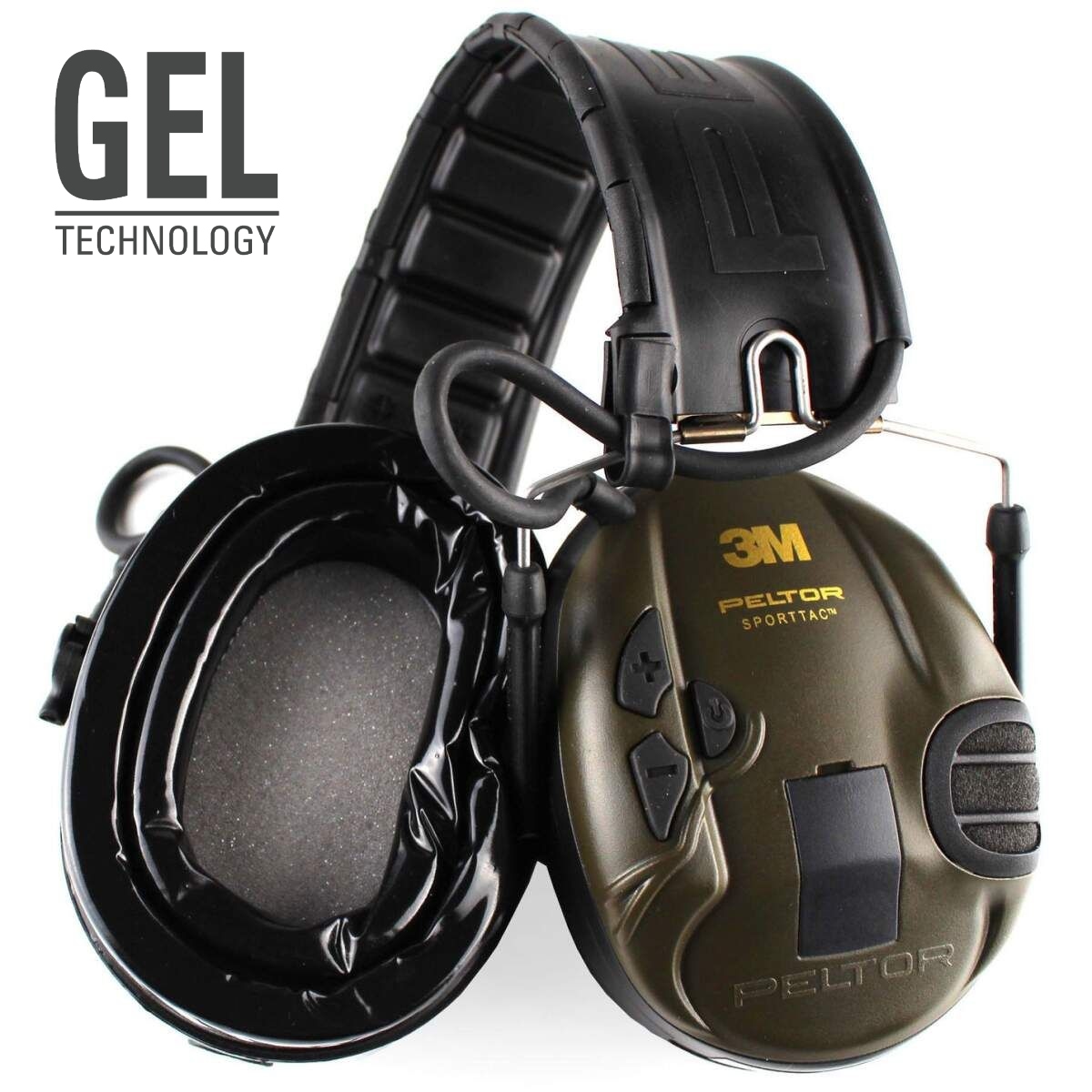 Product Image for 3M Peltor SportTac COMFORT GEL (naranja + kaki) - Auriculares Antiruido