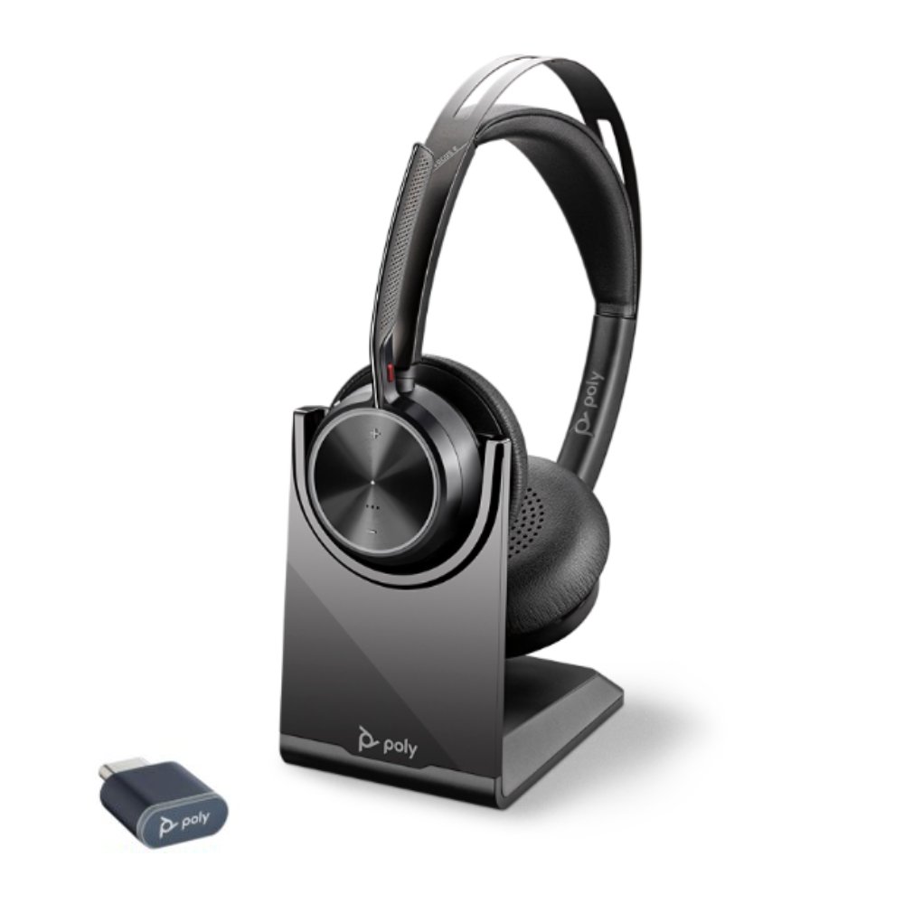 Product Image for Poly Voyager Focus 2 UC USB-C con Base de carga - Auriculares Telefonicos