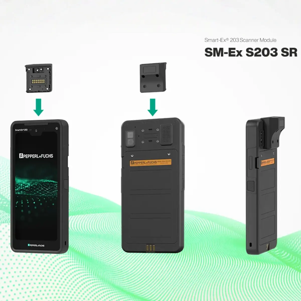 Módulo adicional SM-Ex S203 SR para lectura de códigos de barras 1D/2D en Smart-Ex 203