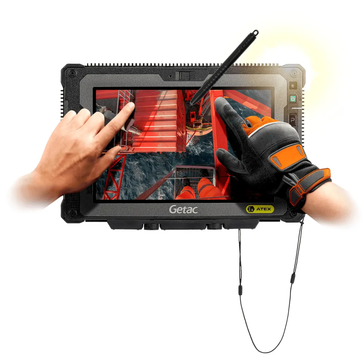 Tableta Getac ZX80W-Ex robusta para industria