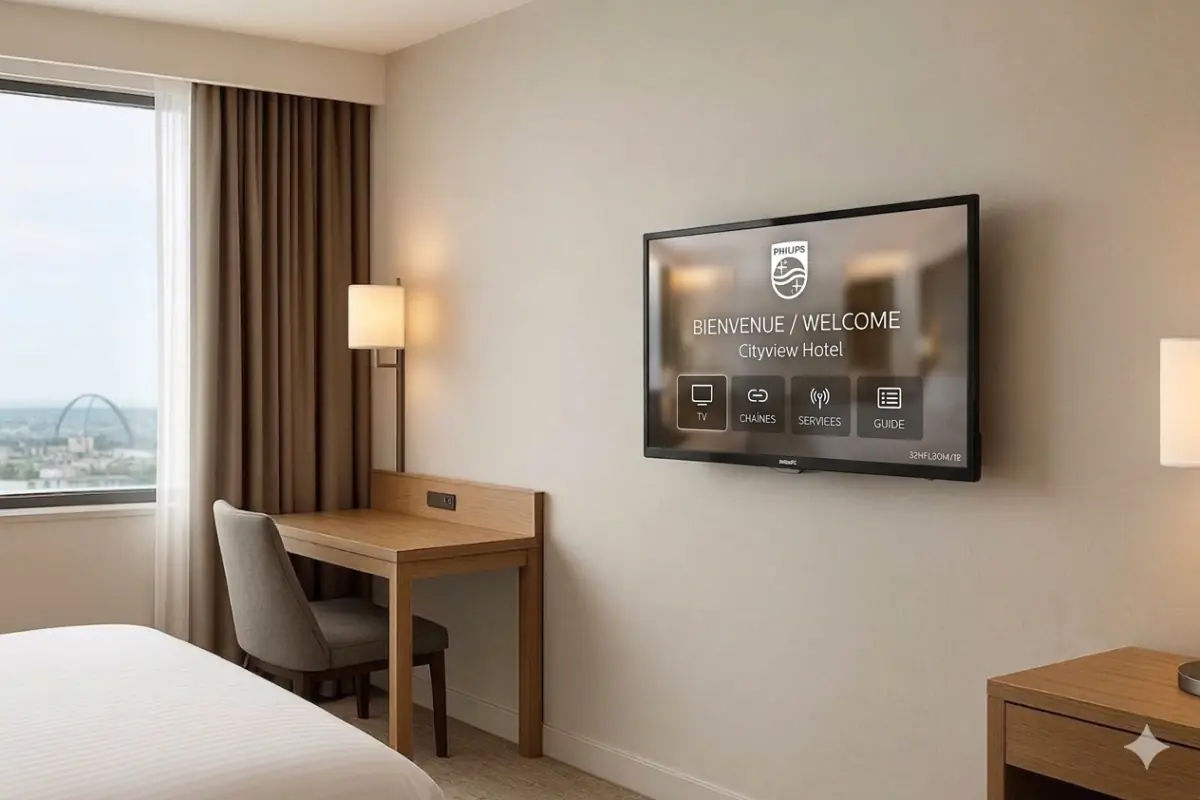 Philips TV Hôtel 32HFL3014/12 detail