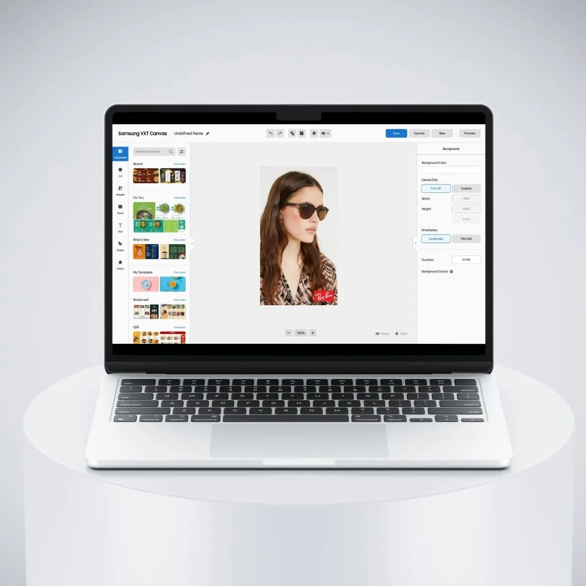 tótem señalización digital samsung