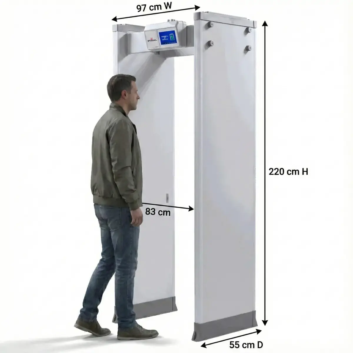 Portal de detección 6TADEL PS-860 de 2,20 m