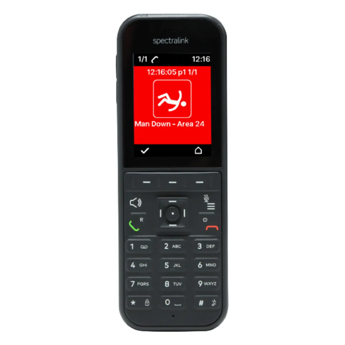 Spectralink S37 - Auricular dect hombre caído