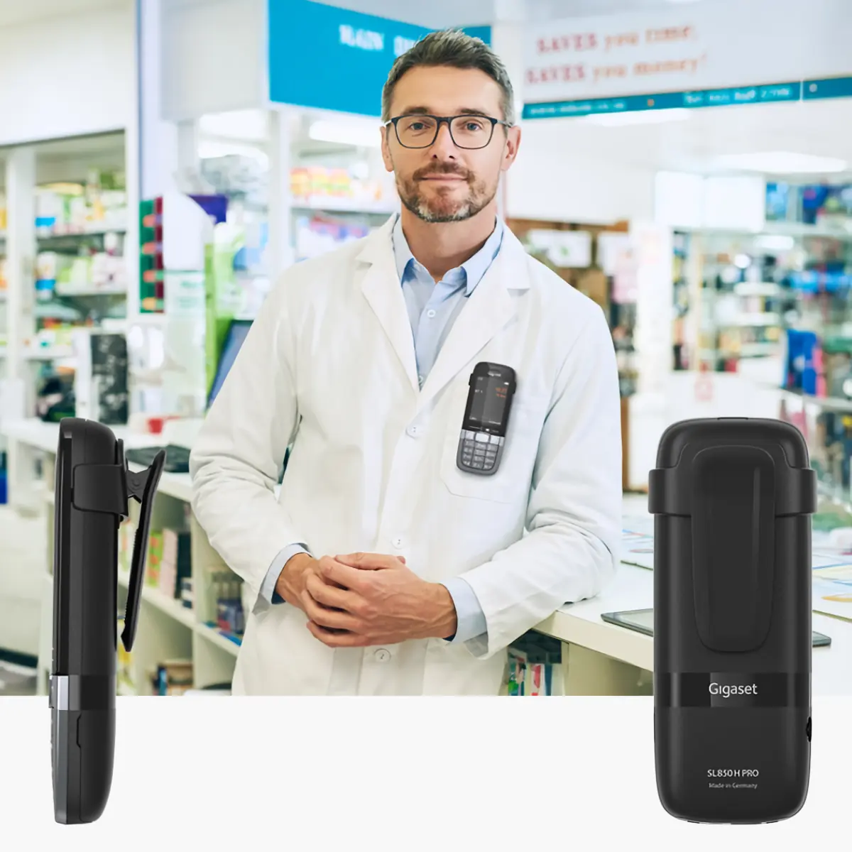 Gigaset SL850H PRO - auricular dect resistente a desinfectantes