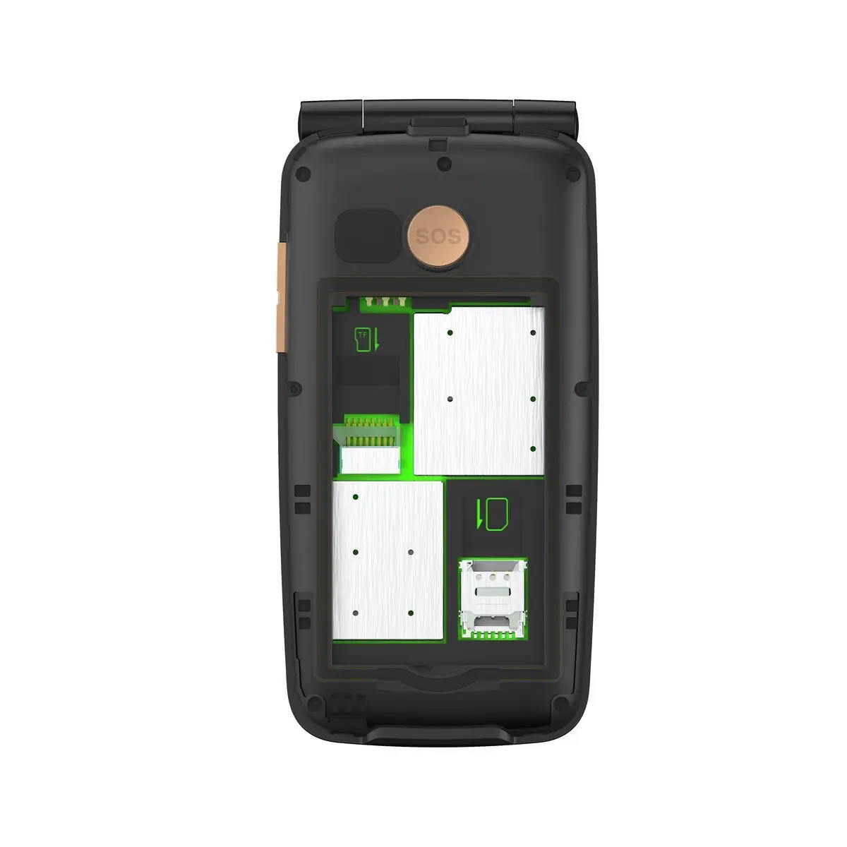 Pantalla principal y pantalla externa del Gigaset GL795