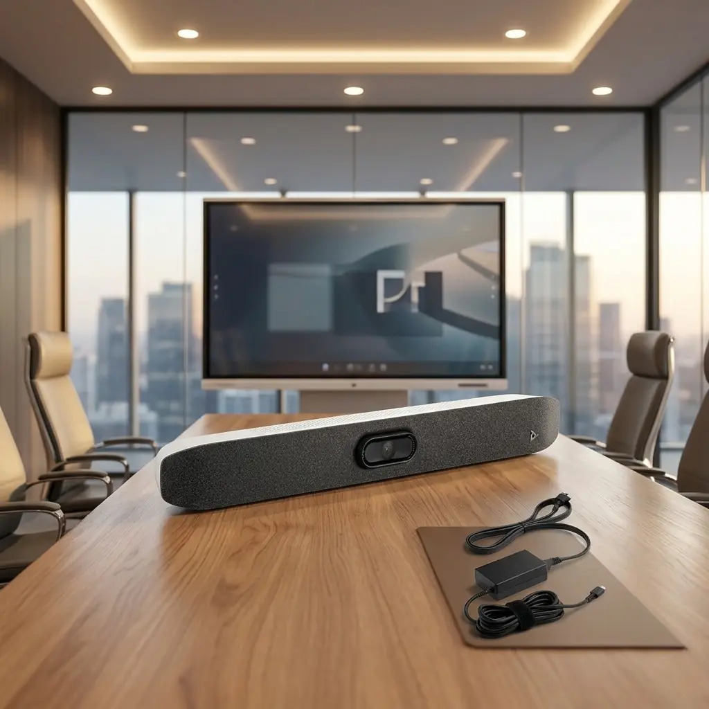 videoconferencia pantalla grande e inalámbrica con poly studio