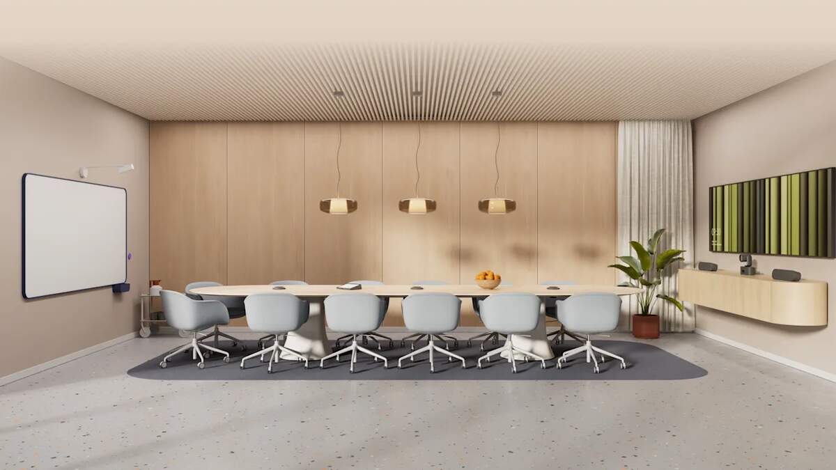 Cámara de videoconferencia Logitech Rally Vista frontal de AI Camera Pro