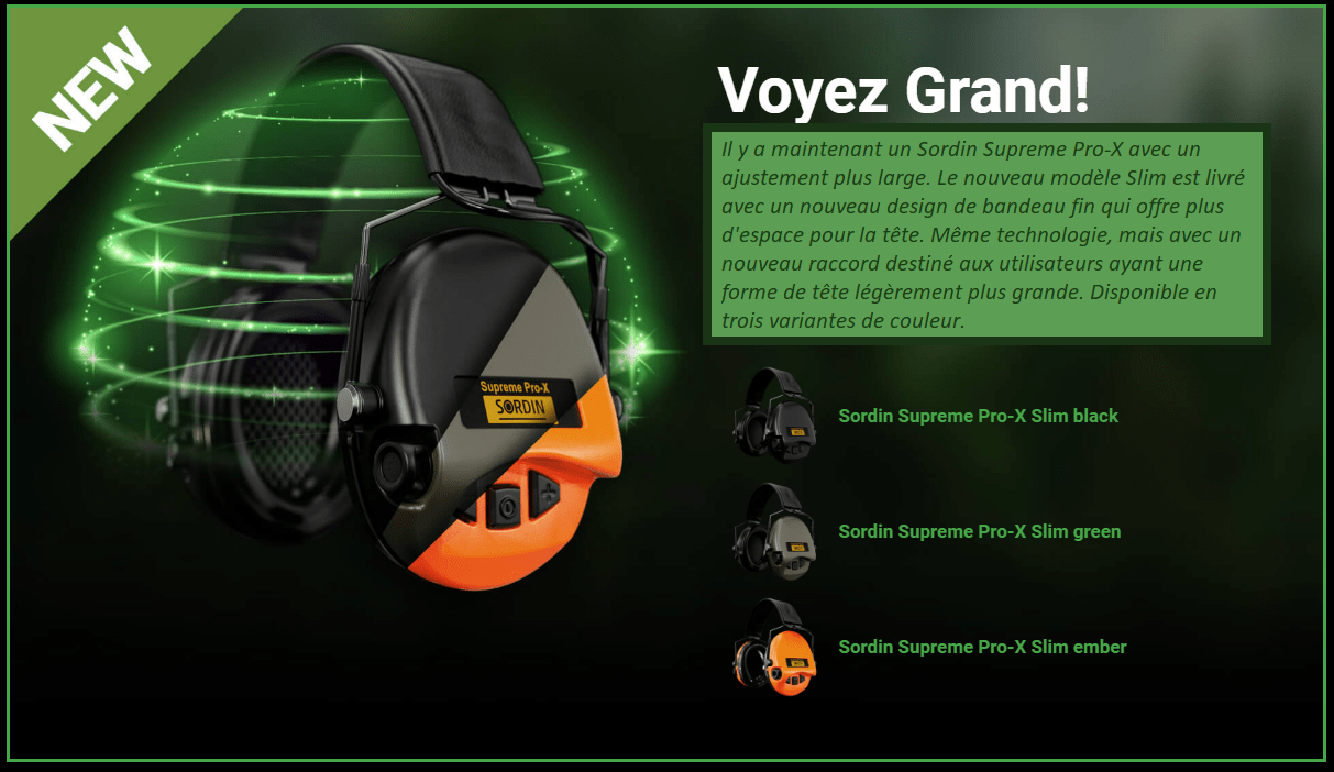 Nueva gama de cascos Sordin - Sordin Supreme Pro-X Slim Black